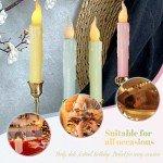 Pastel Flameless Taper Candles for Halloween Decor