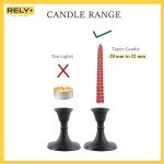 Black Candlestick Holders Set of 2 for Taper Candles