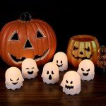 Spooky Flameless Ghost Candles with Remote - 6 Pack