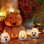 Spooky Flameless Ghost Candles with Remote - 6 Pack