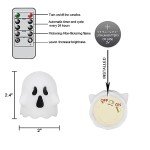 Spooky Flameless Ghost Candles with Remote - 6 Pack