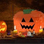 Smiling Pumpkin Piñata for Halloween Fun