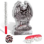 Tombstone Halloween Piñata with Stick and Blindfold