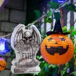 Tombstone Halloween Piñata with Stick and Blindfold