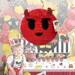 Devil Emoji Pinata for Halloween Fun