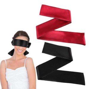Satin Blindfolds for Pinata - 2 Pack for Halloween Fun