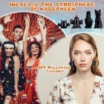 20 Pcs Halloween Mini Black Cat & Ghost Decor