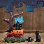20 Pcs Halloween Mini Black Cat & Ghost Decor