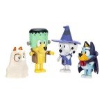 Bluey Halloween Figure Set - 4 Poseable Characters