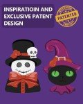 Cute Halloween Skeleton & Witch Figurines – 2-Pack