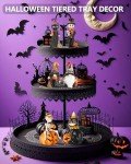 Cute Halloween Skeleton & Witch Figurines – 2-Pack