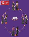 Cute Halloween Skeleton & Witch Figurines – 2-Pack