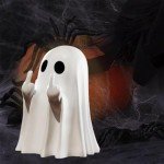 Spooky Ghost Middle Finger Figurine for Halloween