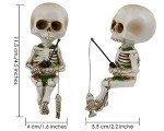 Fishing Skeleton Statue – 4.5 Inch Halloween Decor