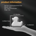 Gothic Punk Duck Figurine for Halloween Decor