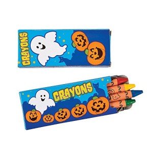 Halloween Crayons Set - 4 Fun Colors - 48 Boxes