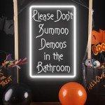 “Funny 'Don't Summon Demons' LED Neon Sign”