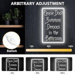 “Funny 'Don't Summon Demons' LED Neon Sign”