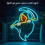 Ghost & Devil Neon Signs for Halloween Decor