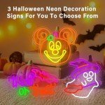 Dimmable Pumpkin Neon Sign for Halloween Fun