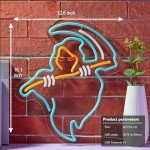 Ghost & Devil Neon Signs for Halloween Decor