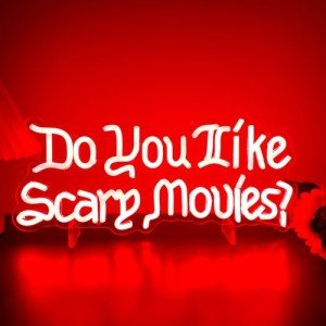 Scary Movies Neon Sign for Halloween Decor