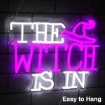 Witch Hat Neon Light for Halloween Decor