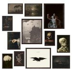 Gothic Dark Academia Halloween Room Decor Set