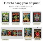 Spooky Dark Academia Halloween Wall Art Set