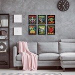 Spooky Dark Academia Halloween Wall Art Set