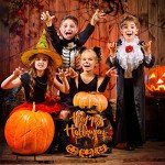 Black Cat Pumpkin Halloween Welcome Sign