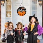 Happy Halloween Pumpkin Door Hanging Sign