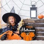 Happy Halloween Pumpkin Door Hanging Sign