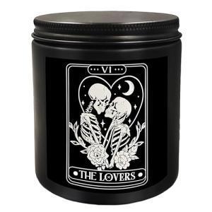 Skeleton Couple The Lovers Scented Gothic Halloween Candle