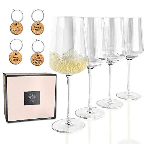 Shirley White Wine Glasses - Set of 4