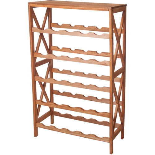 25-Bottle Wine Rack with Tabletop by Lavish Home