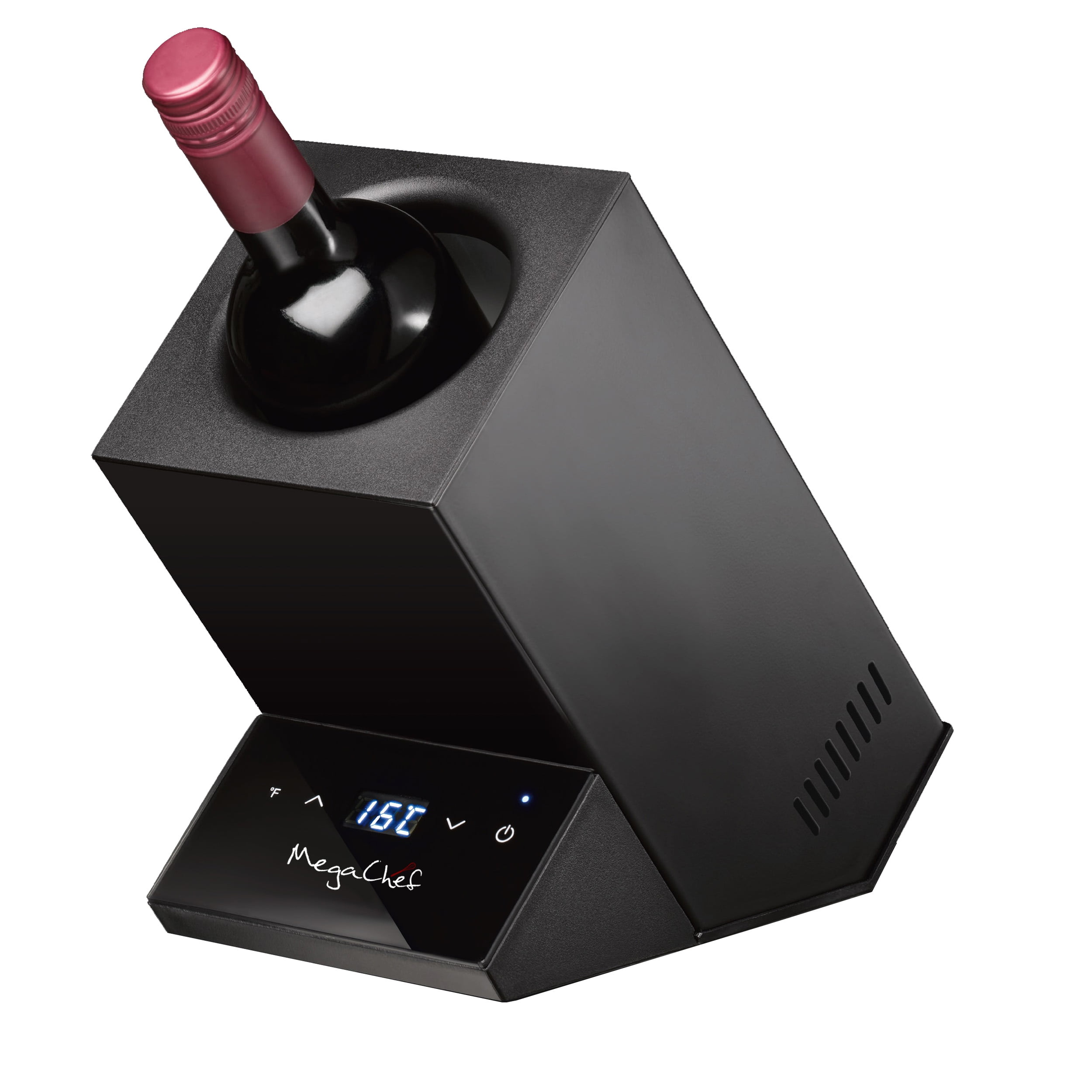 Black Electric Wine Chiller with Digital Display