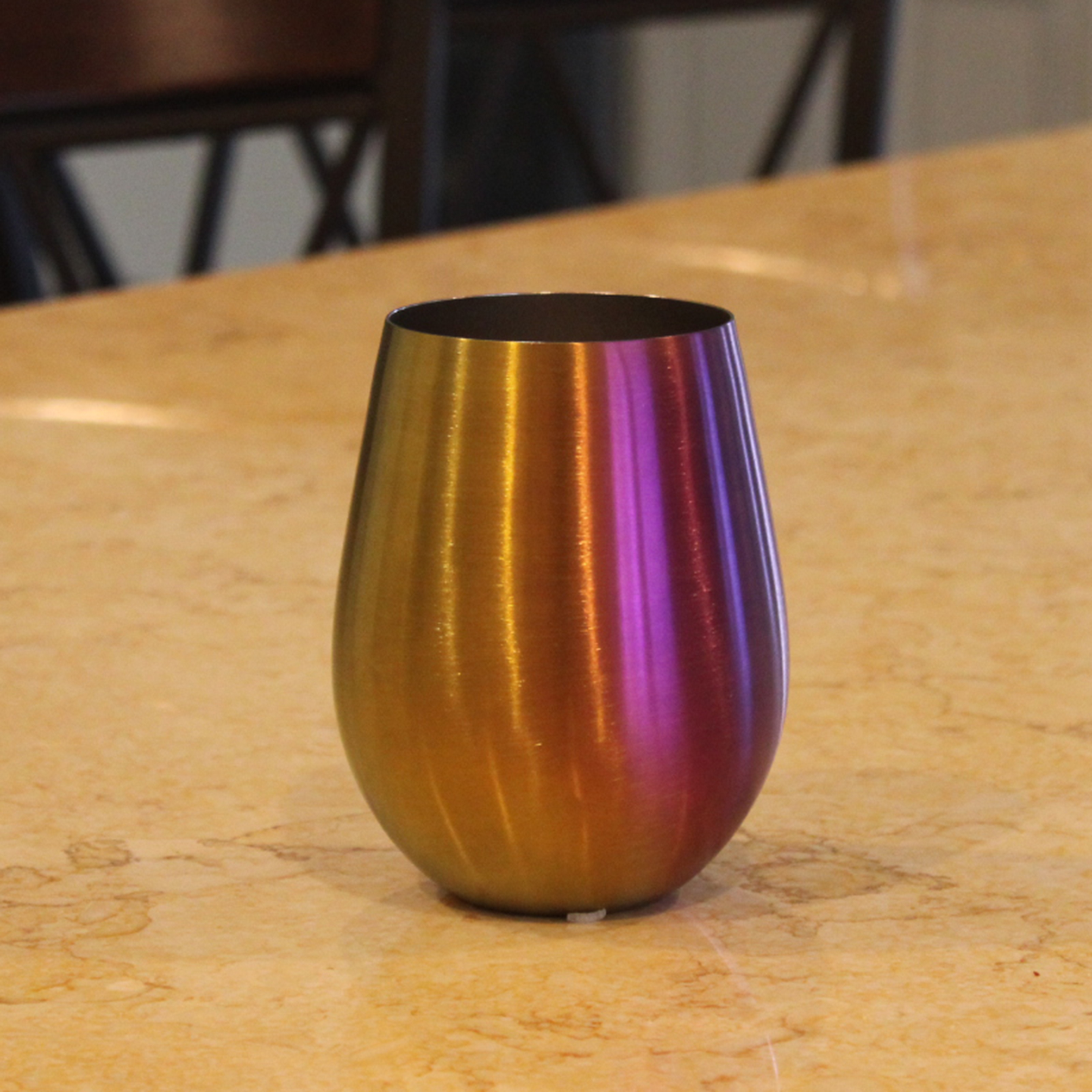 Stainless Steel Stemless Wine Glasses - Unbreakable