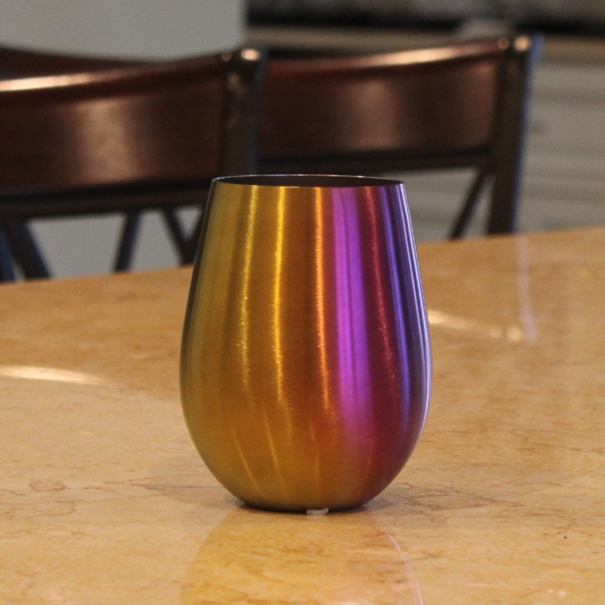 Stainless Steel Stemless Wine Glasses - Unbreakable