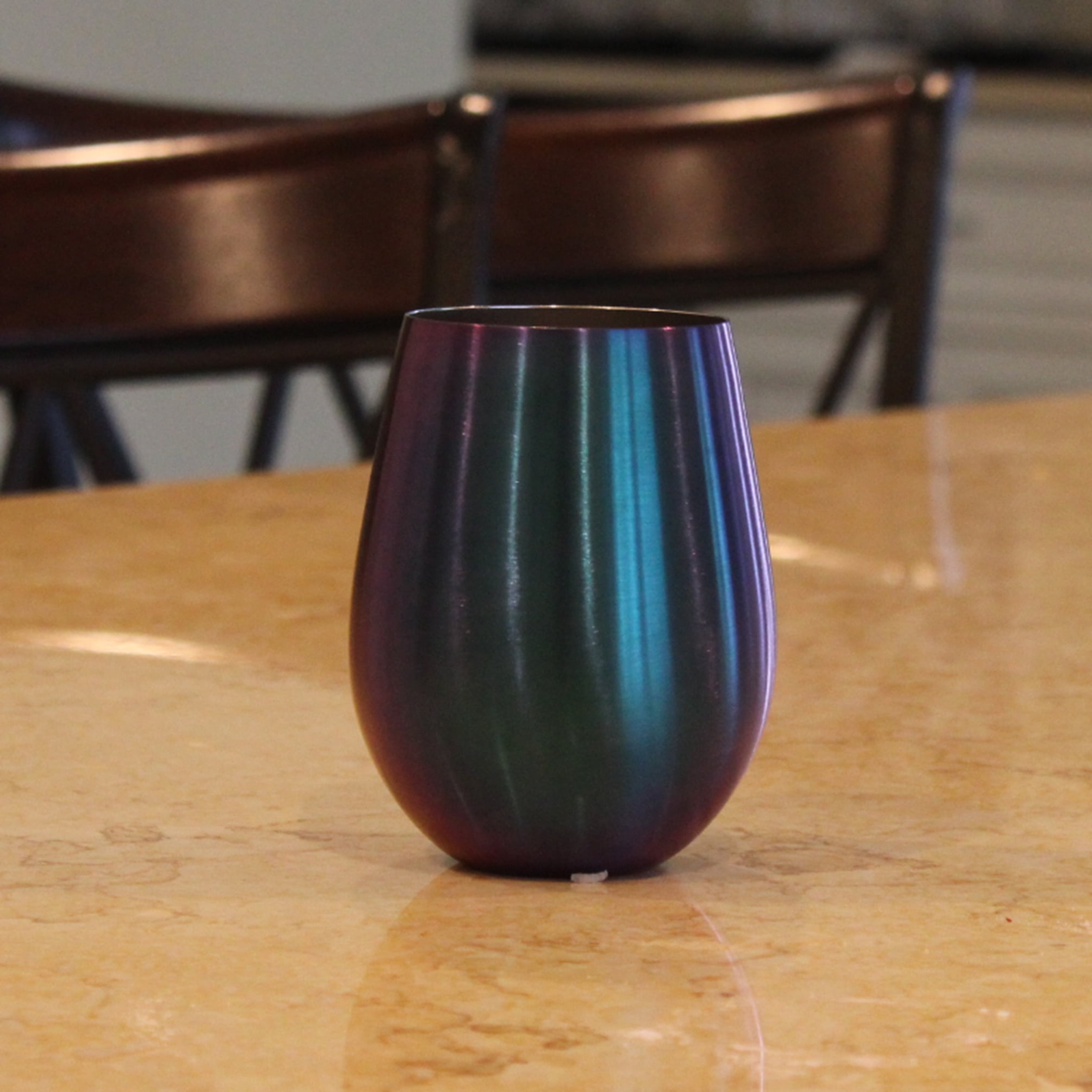 Stainless Steel Stemless Wine Glasses - Unbreakable