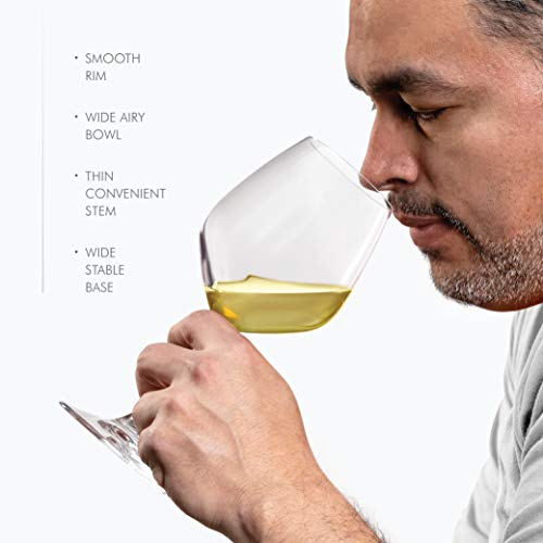 Italian White Wine Glass Set for Parties & Weddings