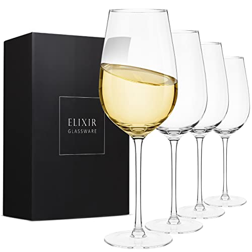Modern Hand Blown White Wine Glasses (8 words)