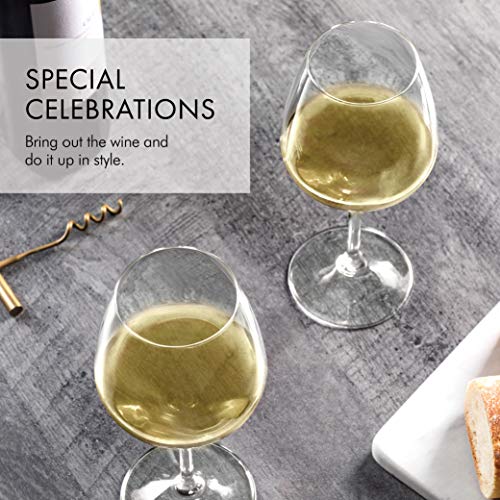 Italian White Wine Glass Set for Parties & Weddings