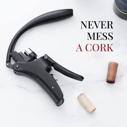 Vertical Lever Wine Opener with Foil Cutter