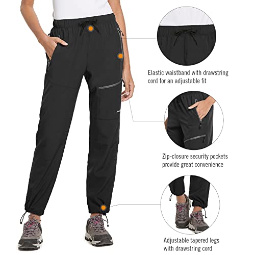 BALEAF Women's Hiking Pants Lightweight Water-Resistant Joggers