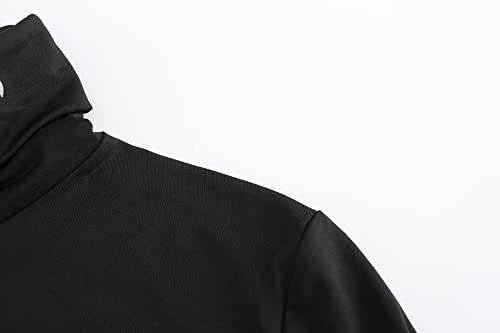 Women's Fleece-Lined Thermal Turtle Neck Shirts