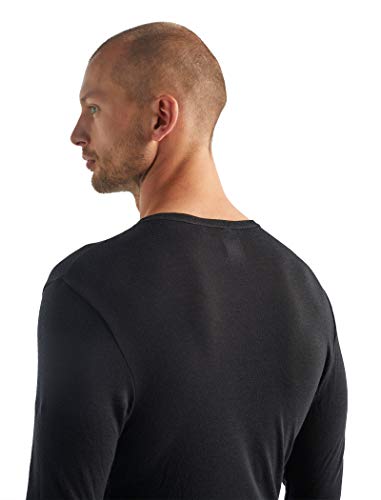 Icebreaker Merino Wool Hiking Shirt - Black, Large