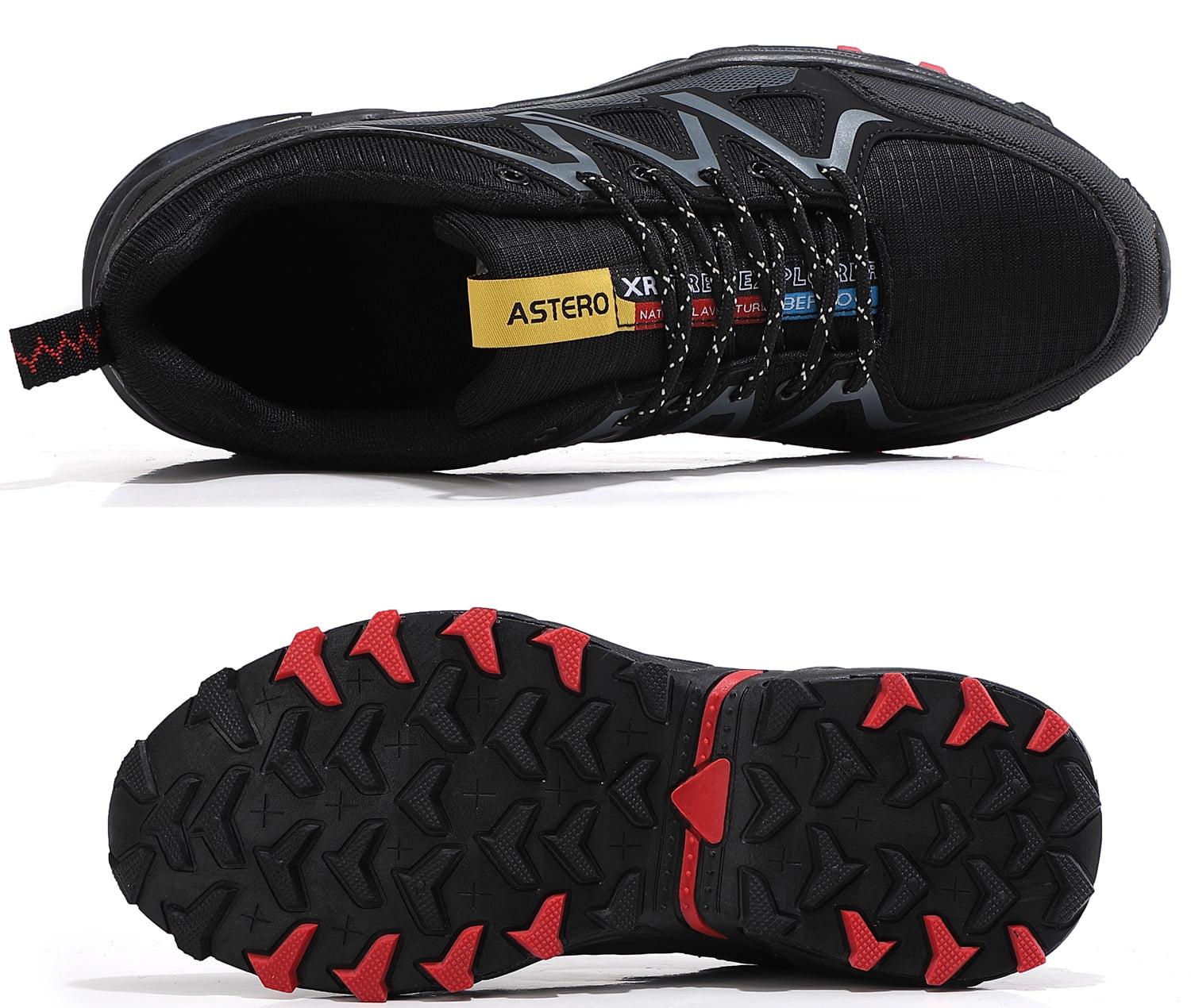 TOPIO Men's breathable Trail Running Hiking Shoes