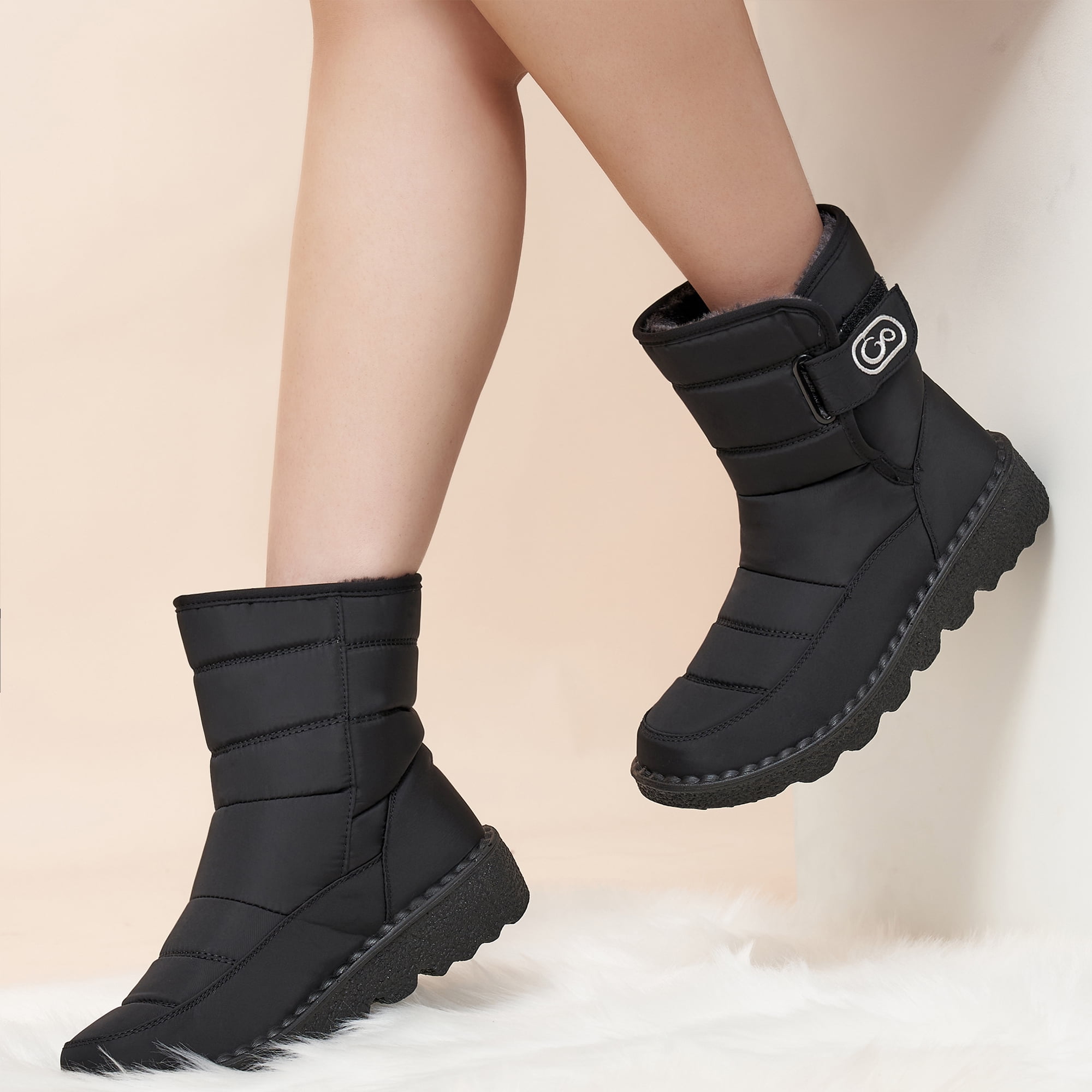 Women's Waterproof Hiking Snow Boots Ankle Booties