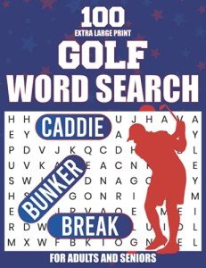 Large Print Golf Word Search Book for Seniors